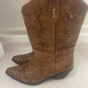Roper Alisa cowgirl boots brown size 9.5